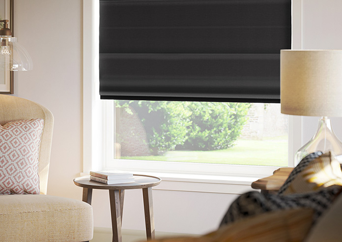 Oslo, Black - Roman Blind - Image 5